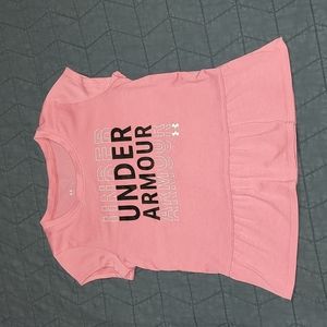 Pink Under Armour Shirt Girls Sz 5